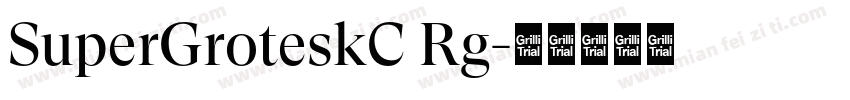 SuperGroteskC Rg字体转换